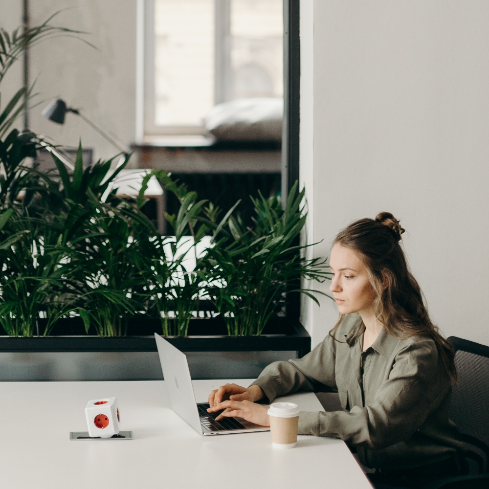 Image 3 – remote work Flexible worker on her laptop